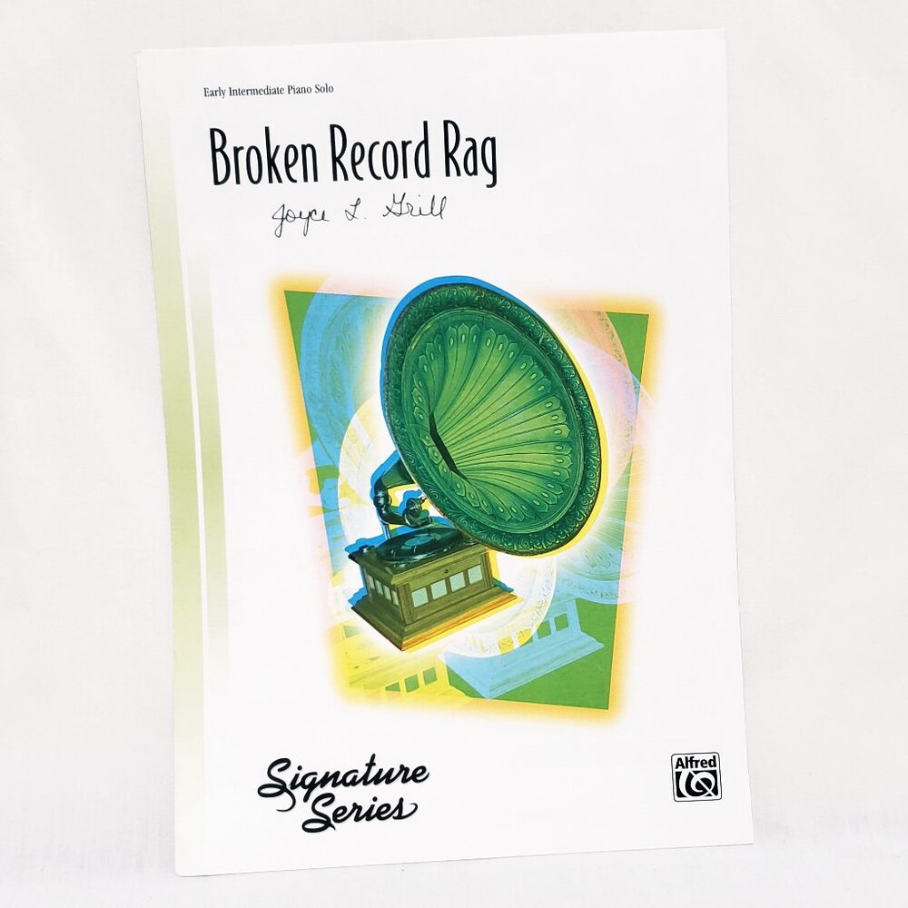 Broken Record Rag Piano Solo Early Intermediate Sheet Music Leaflet Alfred 2010